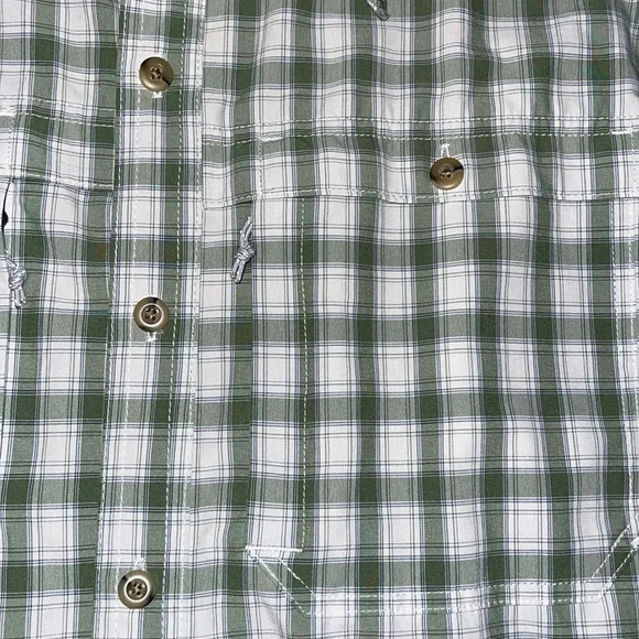 LL Bean Button Up Plaid Lightweight Shirt - Large - K - Picture 4 of 5